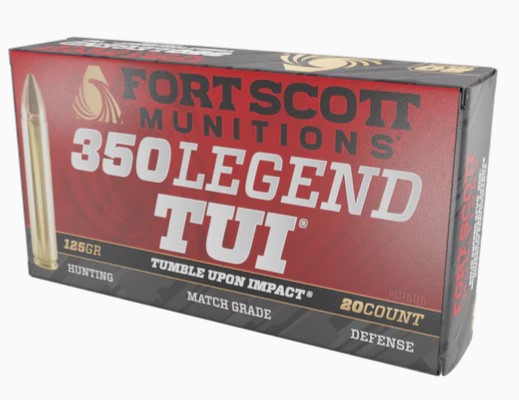 Fort Scott Munitions 350 Legend Rifle Ammo - 125gr | 20rd Box