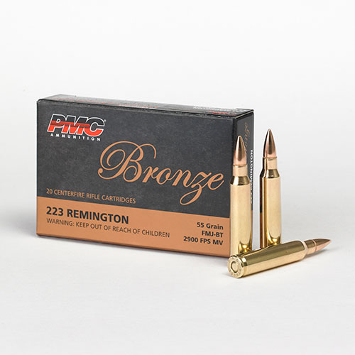 PMC Bronze 223 Rem 55Gr FMJ BT 20bx