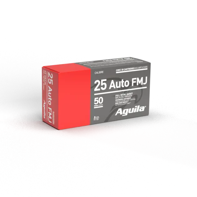 AGUILA 25 AUTO FMJ 50GR 50RD BOX 20 BXS PER CS