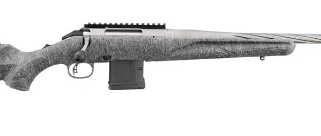 Ruger American Rifle Gen II gray rifle with 20-inch threaded barrel