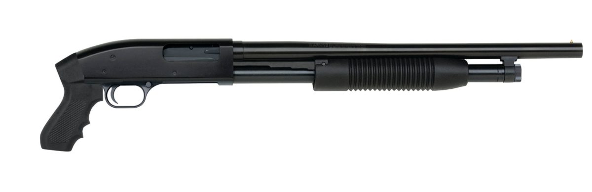 MAVERICK M88 CRUISER 12G SHOTGUN 18.5" BLK SYNTHETIC, PISTOL GRIP 5+1