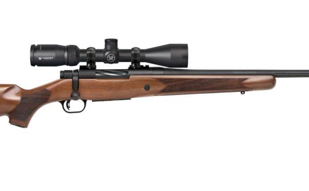 MOSSBERG PATRIOT 243 WIN 22" BLK/WALNUT VORTEX 3-9X40 SCOPE