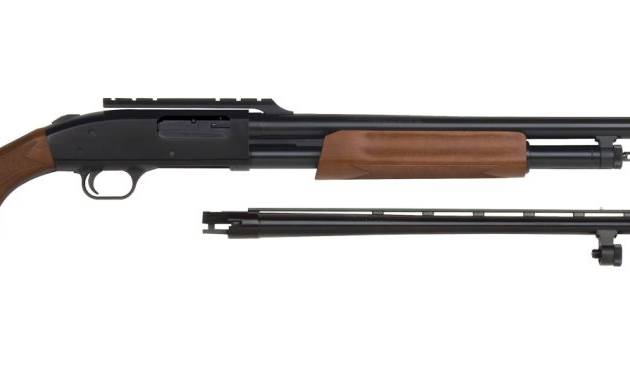MOSSBERG 500 COMBO 12G 24"/28" VENT RIB/SCOPE BASE BLUED/WOOD 5RD