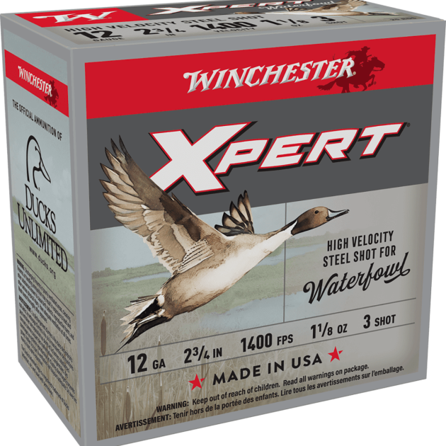 WINCHESTER SUPER X XPERT H.V. STEEL 12GA 2-3/" 1-1/8OZ #3 25RDS BX 250RD CASE