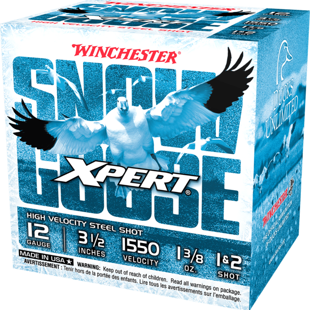 WINCHESTER XPERT SNOW GOOSE HIGH VELOCITY 12GA 3-1/2 #1 AND #2 SHOT 25RDS