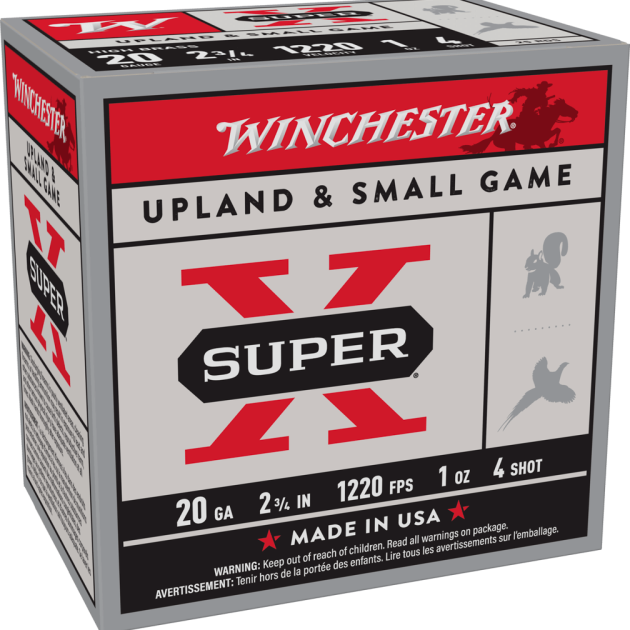 WINCHESTER SPR-X HB GL 20GA 23/4 #4 1OZ 25RD BX 250RD CS
