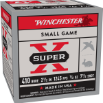 WINCHESTER SUPER-X HEAVY BRASS GAME LOAD 410 2-1/2" 7.5 25RD BX 250RD CASE