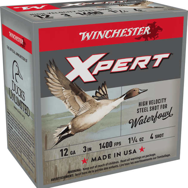 WINCHESTER SUPER X XPERT HV 12GA 3" #4 1-1/4OZ 25RD BX 250RD CASE