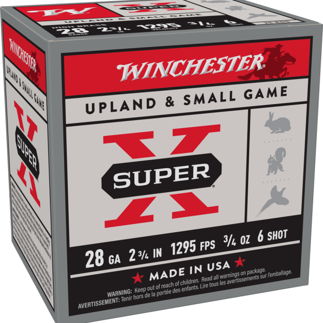 WINCHESTER 28G SPR X UPLAND 2-3/4' #6 3/4OZ 25RDS