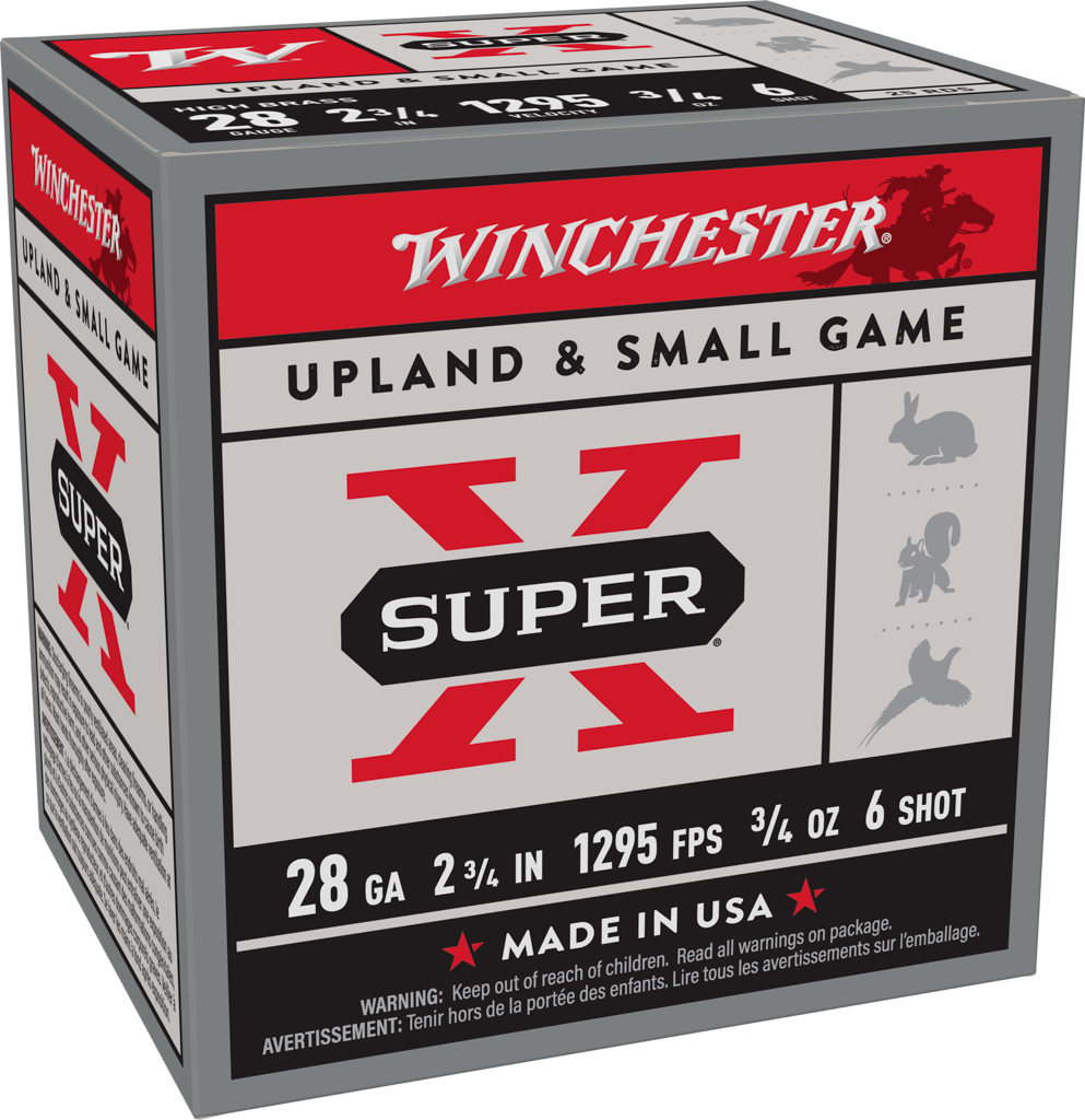 WINCHESTER 28G SPR X UPLAND 2-3/4' #6 3/4OZ 25RDS