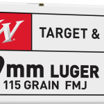 WINCHESTER USA 9MM 115GR FMJ 100RD BX 1000RD CASE