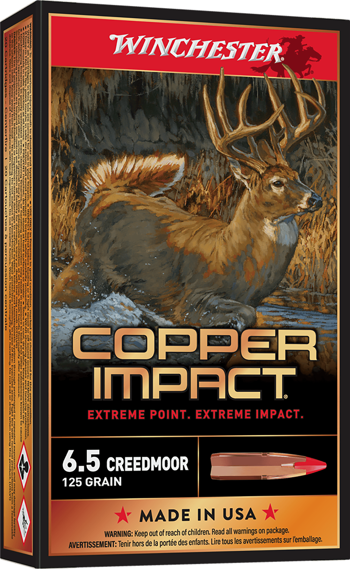 WINCHESTER COPPER IMPACT 6.5CM 125G LF 20RD BX 200RD CASE