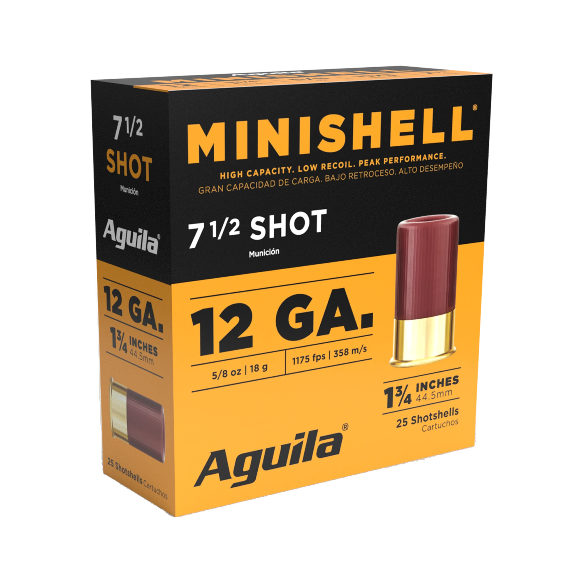 AGUILA 12GA MINI SHELL 1 3/4" 5/8 OZ 7.5 25RD BX 10 BOXES PER CS