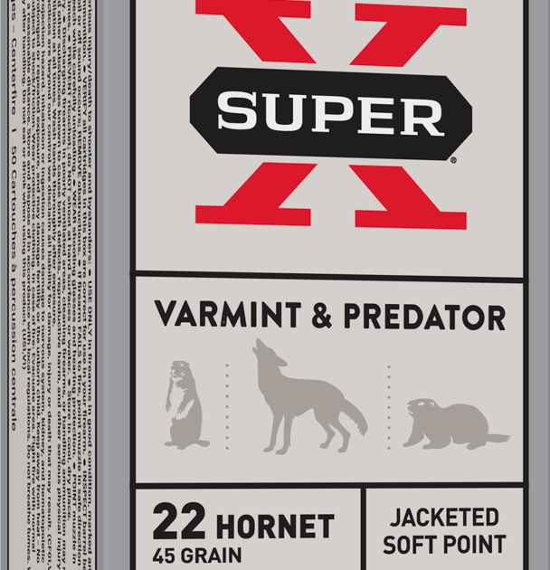 WINCHESTER SUPER X 22HRNT 45GR JSP 50RD BX 500RD CASE