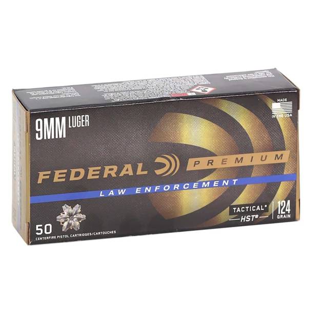 FEDERAL PREM 9MM 124GR HST JHP 50RD BX 1000RD CASE