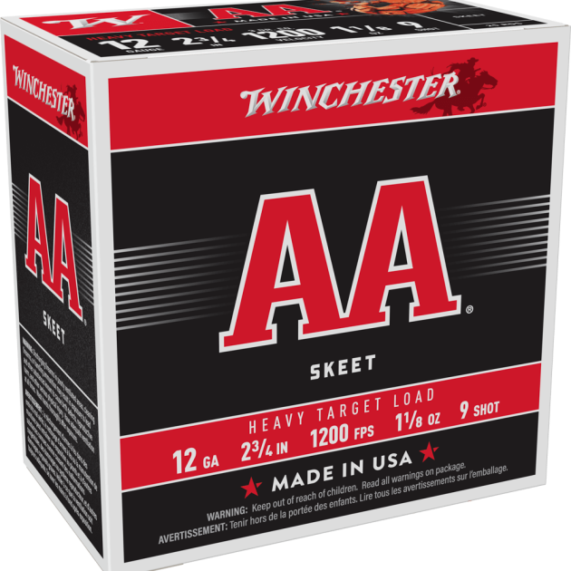 WINCHESTER AA HVY TRGT 12GA 23/4 #9 1-1/8OZ 25RDS