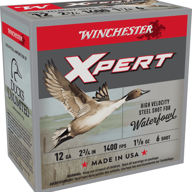 WINCHESTER SUPER X XPERT HV STEEL 12GA 2-3/4" 1-1/8OZ #6 SHOT 25RD BX 250RD CASE