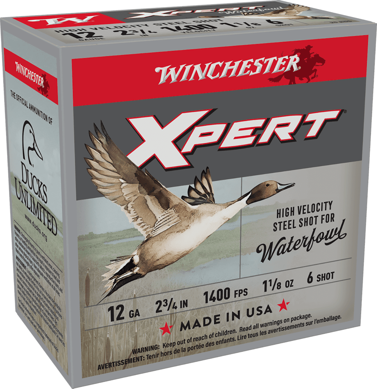 WINCHESTER SUPER X XPERT HV STEEL 12GA 2-3/4" 1-1/8OZ #6 SHOT 25RD BX 250RD CASE