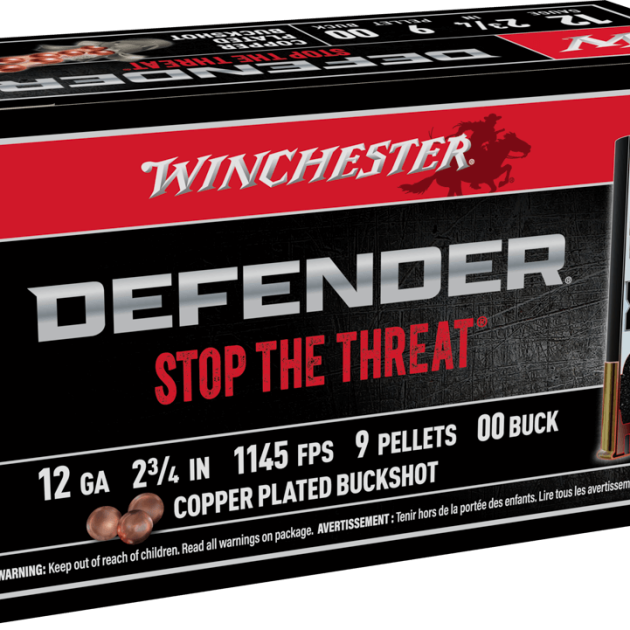 Winchester Copper Plated Defender Elite 12 ga | 2.75" | 9-Pellet | 1145 FPS #00 | 10 Rds