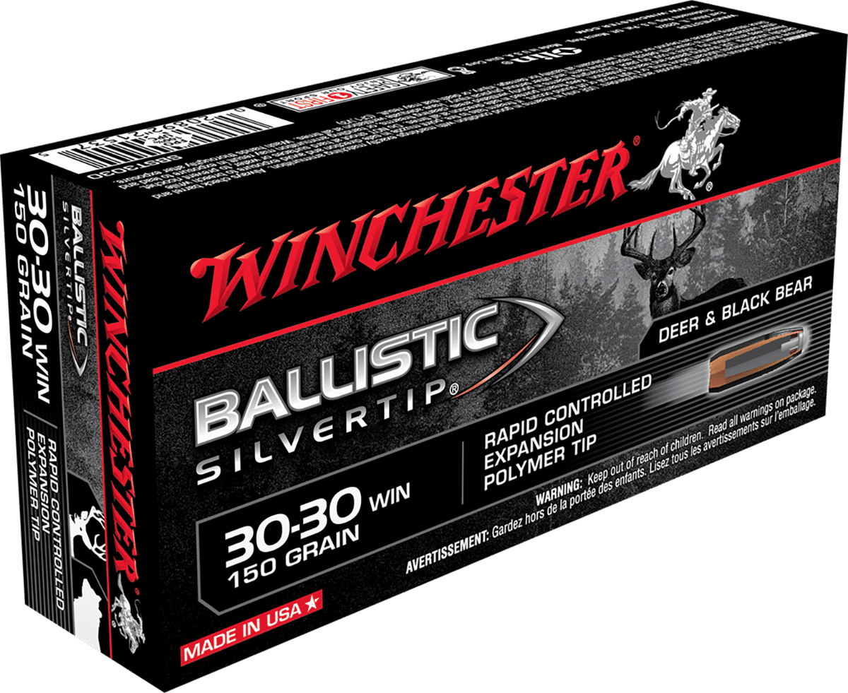 WINCHESTER BALLISTIC SILVERTIP 30-30 150GR 20RD BX 200RD CASE