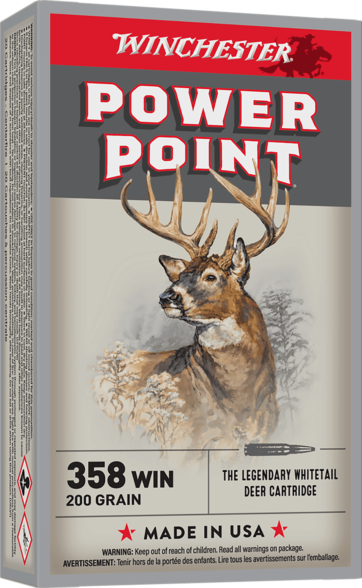 WINCHESTER SUPER X POWER POINT 358 WINCHESTER 200GR