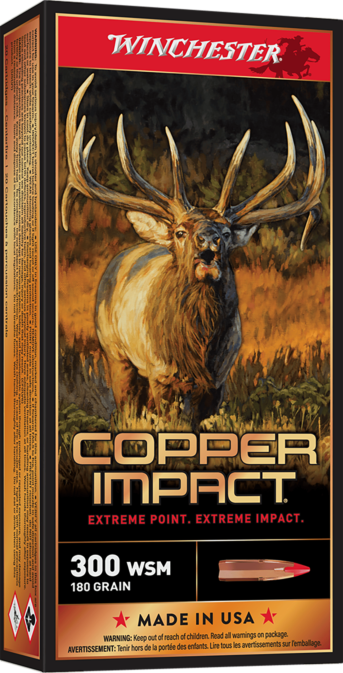 WINCHESTER COPPER IMPACT 300WSM 180G LEAD FREE 20RD BX 200RD CASE