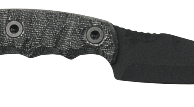 HALF FACE BLADES HUMINT 3" BLADE, 8"OA, CPM S45VN STEEL, ARMOR BLK, GRY MICARTA GRIP