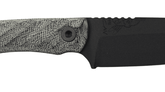 HALF FACE BLADES CAVNER JR 3.5" BLADE, 7.5"OA, S45VN ARMOR BLK, GRY MICARTA GRIP