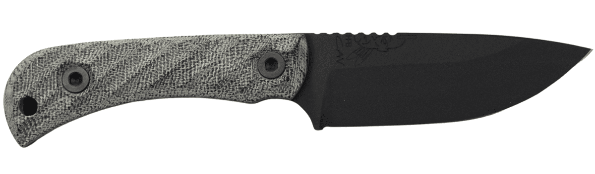 HALF FACE BLADES CAVNER JR 3.5" BLADE, 7.5"OA, S45VN ARMOR BLK, GRY MICARTA GRIP