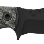HALF FACE BLADES TOSAHWI 4" BLADE, 8.1"OA, CPM S45VN STEEL, ARMORY BLK, GRAY MICARTA GRIP