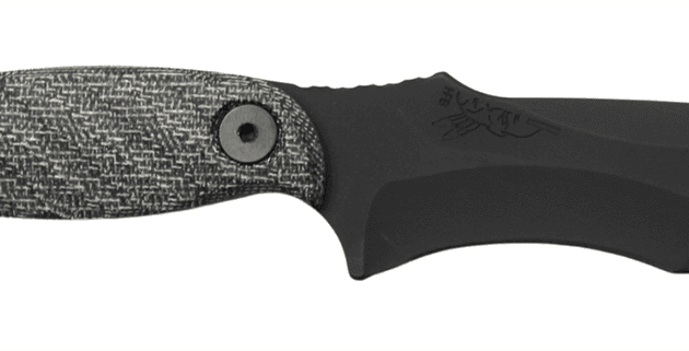 HALF FACE BLADES EXTREMIS 3.5" BLADE, 7.5"OA, S45VN STEEL, ARMOR BLK, GRAY MICARTA GRIP