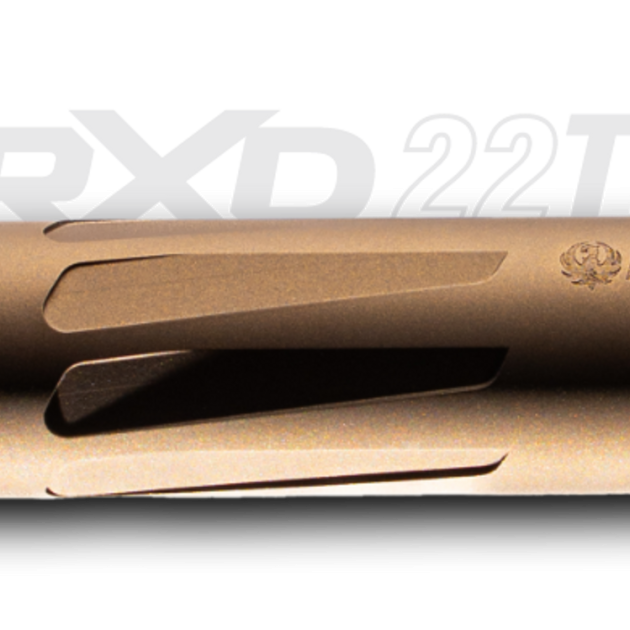 DEAD AIR RXD 22TI SUPPRESSOR .22 CAL 1/2"-28 XRF MUZZLE BRAKE BURNT BRONZE