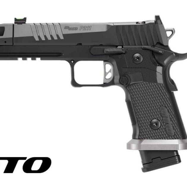 SIG SAUER P211-GTO 9MM PISTOL 4.4" MACH3D COMP BLK 1-23RD 2-21RD MAGS