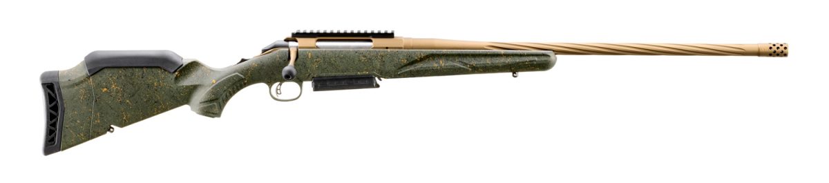 Ruger American Gen II Predator 6.5 PRC rifle with 22-inch threaded barrel and green stock