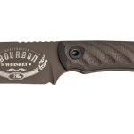 HALF FACE BLADES CAVNER JR BOURBON 3.5" BLADE, 7.5"OA, S45VN MICARTA GRIP