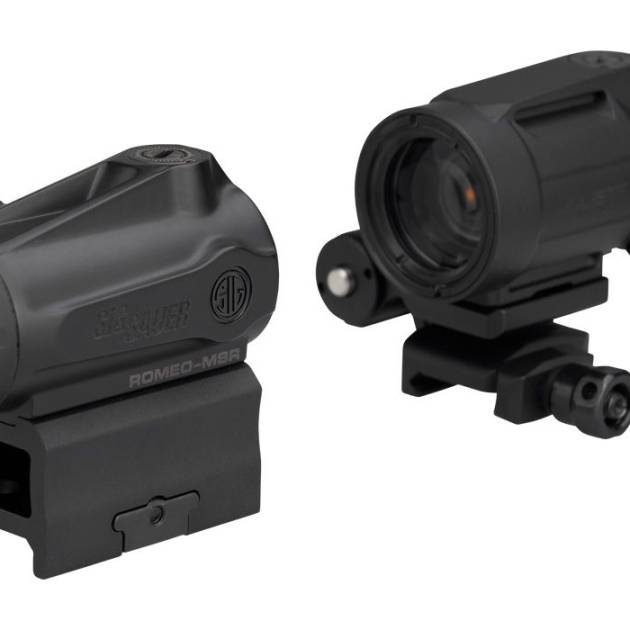 Sig Sauer Romeo-MSR Gen II 2 MOA red dot with Juliet5 Micro magnifier
