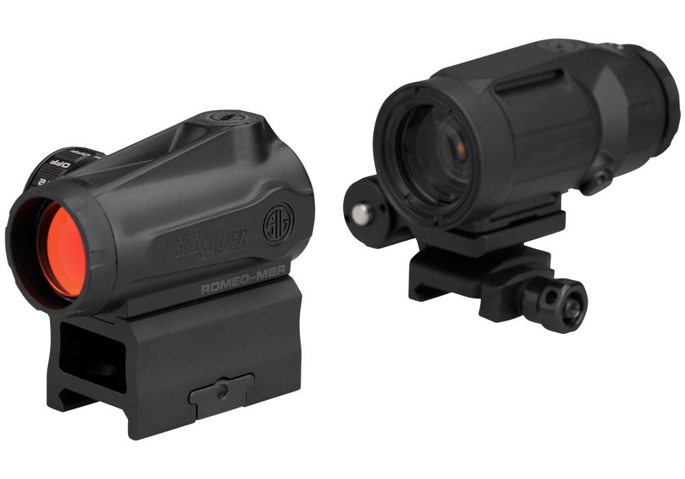 Sig Sauer Romeo-MSR Gen II 2 MOA red dot with Juliet5 Micro magnifier