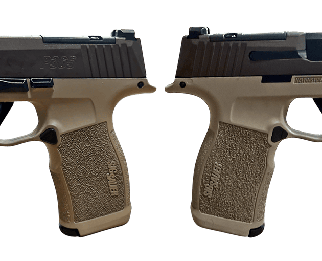 SIG SAUER P365X TWO TONE TAN 9MM PSTL 3.1" BBL 2-12RD MAGS, OPTC PLTE COVER