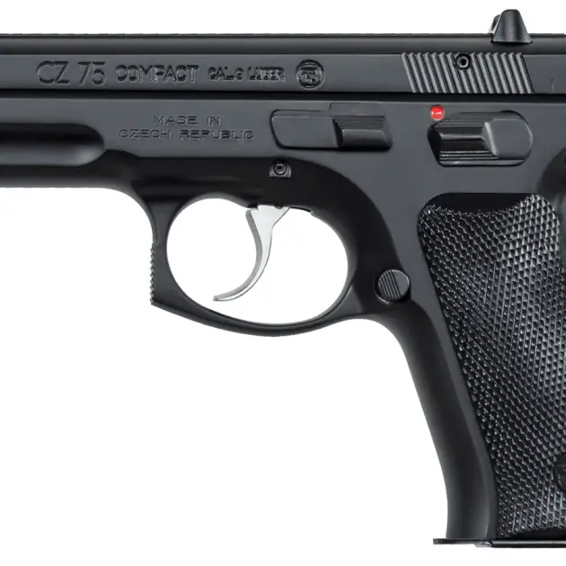 CZ 75 COMPACT 9MM PISTOL BLACK FIXED SIGHTS, MANUAL SAFETY 2-10RD MAGS