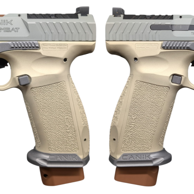 Canik TTI Combat Suga Bear 9mm pistol with 4.6-inch barrel