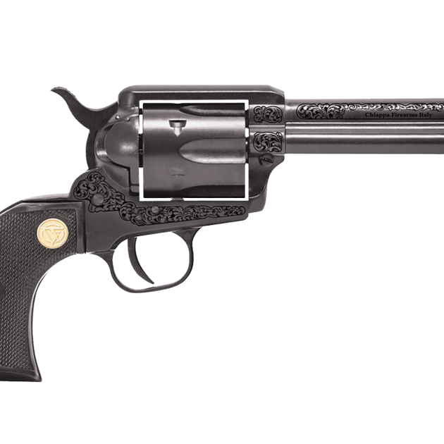 CHIAPPA 1873 REVOLVER SAA 22LR PISTOL BLACK 4.75" ENGRAVED FRAME