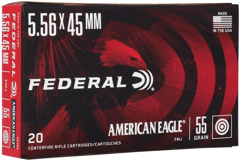 FEDERAL AE 5.56x45 55GR FMJ 20/BX 25BX/CS