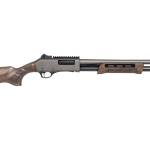 PANZER ARMS CQB PUMP 12G 18.5" GRAY/WALNUT, MLOK SIDE SADDLE, DOOR BREECHER