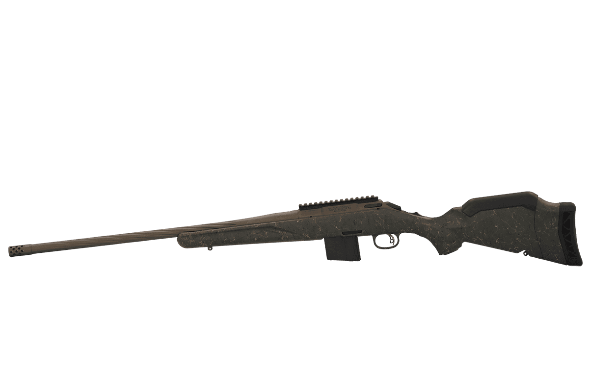 RUGER AMERICAN G2 PRED WILDERNESS TOPO RFL 350 LGD 22" T.B. SPIRAL BBL, GRN SPLTR,BRNT BRNZ 5RD