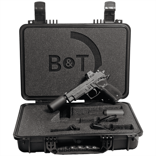 B&T SIG SAUER P226 Hush Puppy Kit 9mm pistol with 4.4-inch barrel