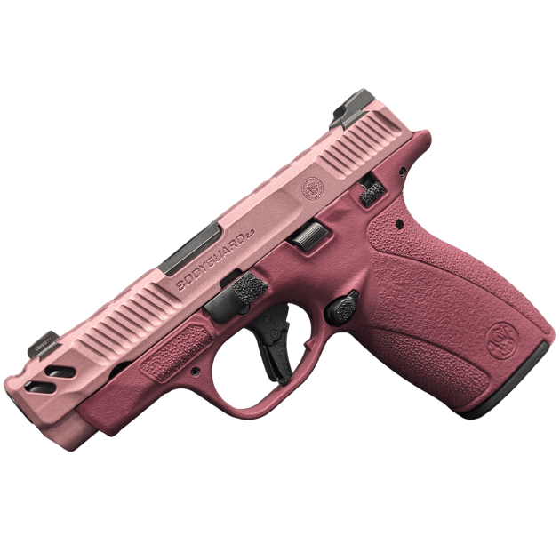 SMITH & WESSON PC BODYGUARD 2.0 CARRY COMP CRANBERRY BLUSH 380ACP PISTOL 3.1" M.S 1-10RD, 1-12RD MAG
