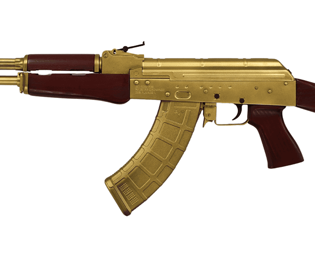 BSR47 Bulgarian AKM Pattern Rifle 7.62x39, Red Star Red/Gold Cerakote, 16.3" BRL, 30RD PMAG
