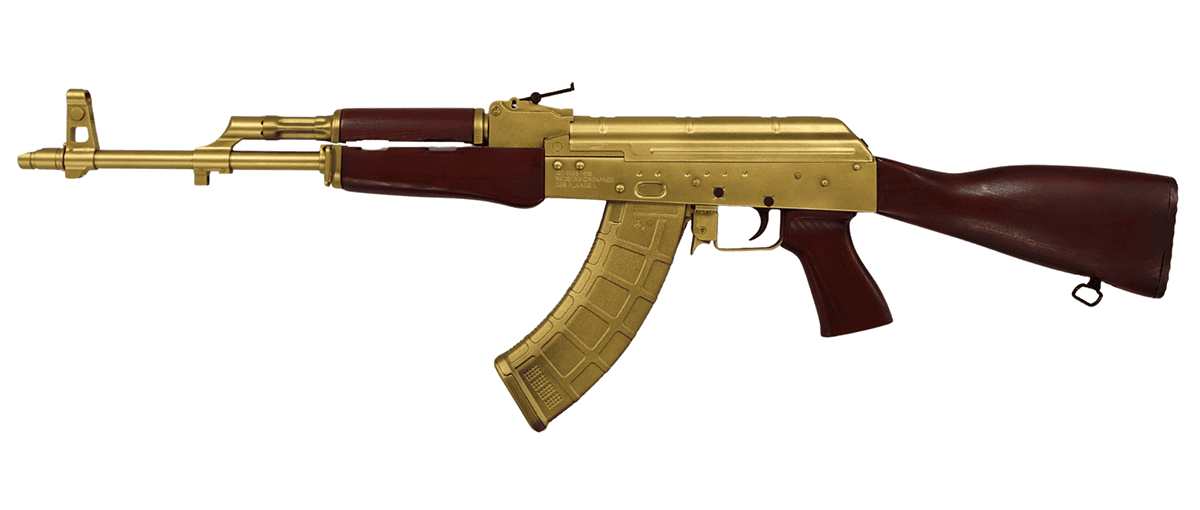 BSR47 Bulgarian AKM Pattern Rifle 7.62x39, Red Star Red/Gold Cerakote, 16.3" BRL, 30RD PMAG