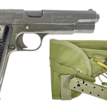 NAVY ARMS MAC 50 PISTOLS SURPLUS 9MM PISTOL W/ HLSTER, CLEANING KIT, LANYARD, ORIGINAL FRENCH MANUAL