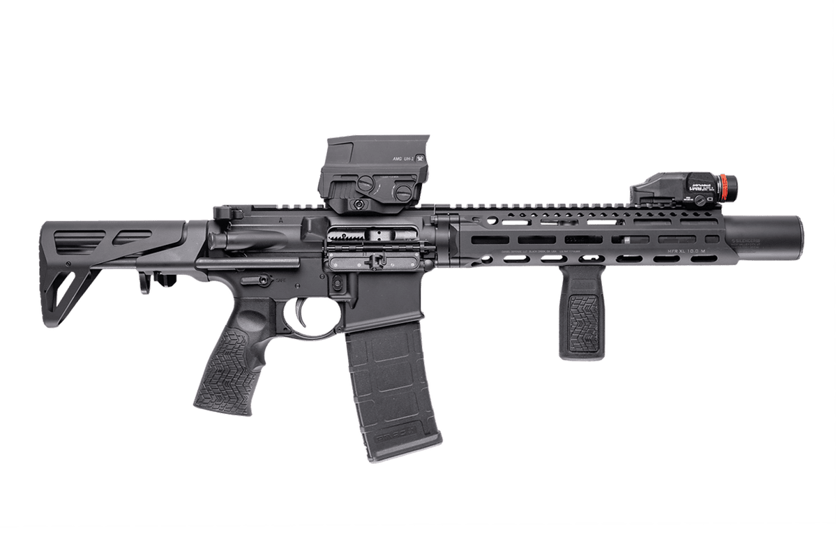 DANIEL DEFENSE PDW REGULATOR 300BLK SBR 7"BBL, SILENCER CO OMEGA CAN,AMG UH1 G2 1-30RD(CNC-OMEGA300)